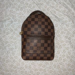 Custom made LV Damier Ebene canvas backpack/crossbody